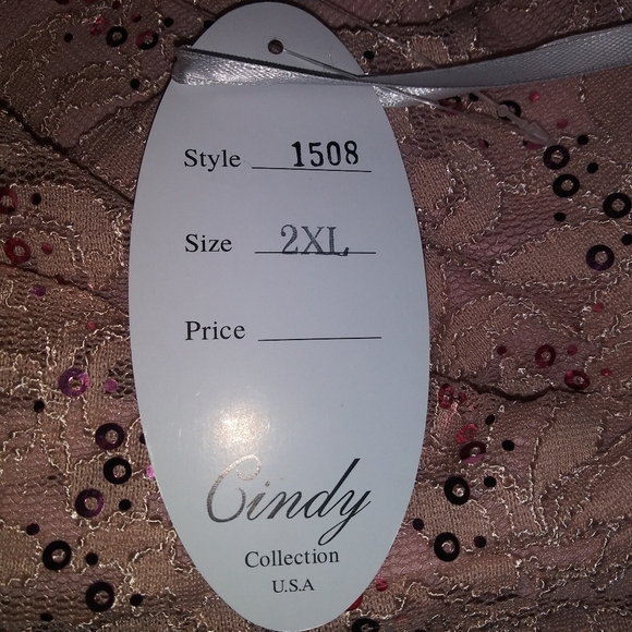 Cindy Lavender/Mauve 2pc sequined dress - Picture 7 of 7